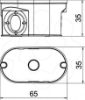Imagem de Caixa de aplique UP com tampa O2x35mm H35 PP