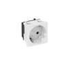 Imagem de Tomada 33° simples Alveolos protegidos 250V 10/16A PC branco puro 9010