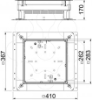 Imagem de Caixa de pavimento p/ altura pavimento 115-170mm 410x367x115, St, FS