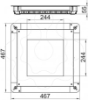 Imagem de Caixa de pavimento para GES9/55UV 467x467x55, St, FS