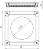 Imagem de Caixa de pavimento para GESR9/55UV 467x467x55, St, FS