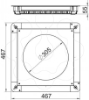 Imagem de Caixa de pavimento para GESR9/55UV 467x467x55, St, FS