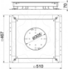 Imagem de Caixa de pavimento 350-3 para GESR9 510x467x70, St, FS