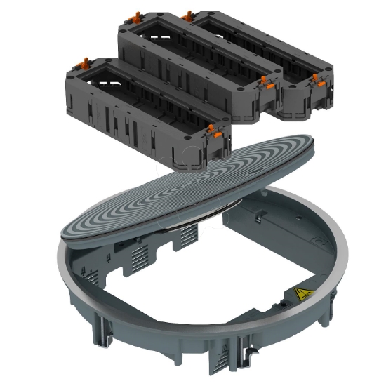 Imagem de Kit completo 12 Modul 45 para instalacao universal O325X78 AlG cinzento 7011