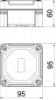 Imagem de Caixa vazia 95x95x60 PC cinzento claro 7035
