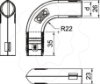 Imagem de Ângulo de 90° Quick-Pipe M20, PP, cinzento claro, 7035