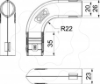 Imagem de Ângulo de 90° Quick-Pipe M20, PP, cinzento claro, 7035