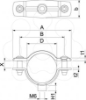 Imagem de Abraçadeira metálica com rosca M6 25-30mm, St, FT