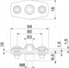 Imagem de Abraçadeira metálica com rosca M6 53-63mm, St, FT