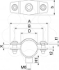 Imagem de Abraçadeira metálica com rosca M6 17-20mm, St, G