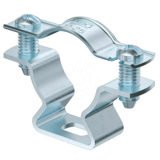 Imagem de Abracadeira metalica com furo oblongo 20 25mm St G