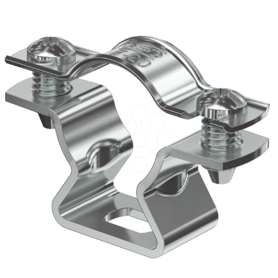 Imagem de Abracadeira metalica com furo oblongo 17 20mm Alu