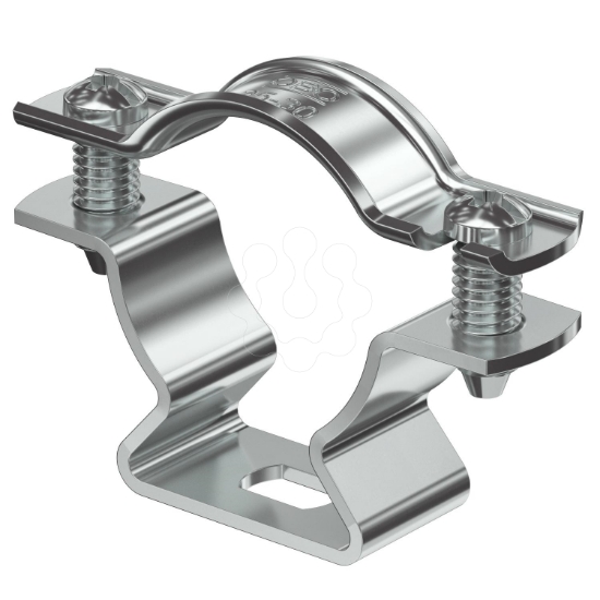 Imagem de Abracadeira metalica com furo oblongo 25 30mm Alu