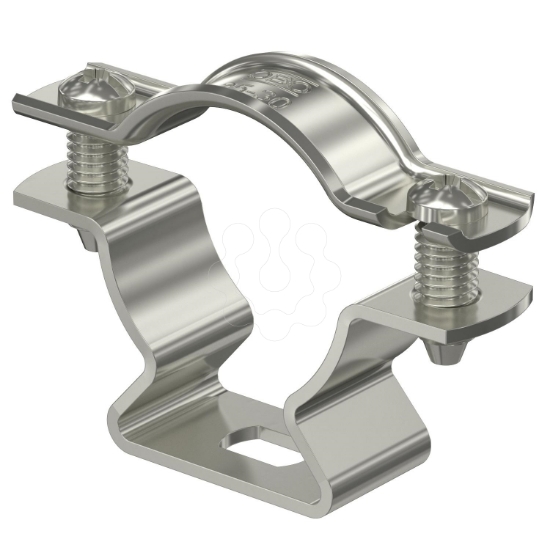 Imagem de Abracadeira metalica com furo oblongo 25 30mm A2 1.4301
