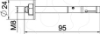 Imagem de Perno de ancoragem BZ3 com anilha larga M8x95, St, G