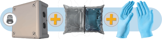 Imagem de Caixa Estanque para instalações especiais (GEL) J100S GKIT (BOXLINE POWER GEL)