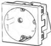 Imagem de Modulo de aparelhagem 45x45 - Tomada Schuko 16 A/250V 2P+T