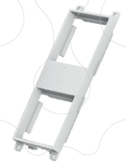 Imagem de Acessorio IZI BOXLINE para 2 tomadas tipo 45x45