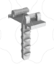 Imagem de Bucha rápida SUPER-T de cabeça ajustável 27mm 6ø mm para fixação abraçadeira SUPER-T ou abraçadeira de fivela - PSTB-4