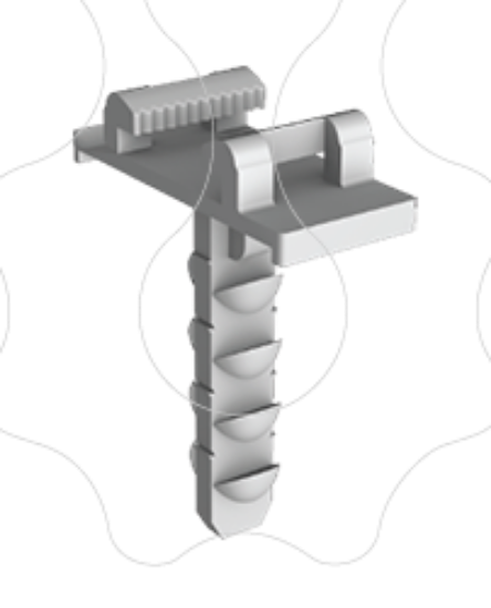 Imagem de Bucha rápida SUPER-T de cabeça ajustável 27mm 6ø mm para fixação abraçadeira SUPER-T ou abraçadeira de fivela - PSTB-4
