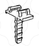 Imagem de Bucha rápida SUPER-T de cabeça ajustável 27mm 6ø mm para fixação abraçadeira SUPER-T ou abraçadeira de fivela - PSTB-4