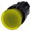 Imagem de Botao cogumelo iluminado 22mm redondo plastico verde 30mm
