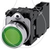 Imagem de Botao de pressao iluminado 22mm redondo metal alto brilho azul botao de comando 1NA