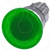 Imagem de Botao cogumelo iluminado 22mm redondo metal alto brilho branco 40mm