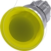 Imagem de Botao cogumelo iluminado 22mm redondo metal alto brilho verde 40mm