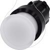 Imagem de Botao cogumelo iluminado 22mm redondo plastico amarelo 40mm