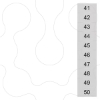 Imagem de Placa de designação, frente, com 11-20, horizontal, largura dos terminais: 6,2 mm