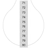 Imagem de Placa de designação, frente, com 1-10, horizontal, largura dos terminais: 10,2 mm