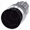 Imagem de Botao cogumelo 22mm redondo metal brilhante vermelho 30mm