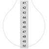 Imagem de Placa de designação, frente, com 11-20, horizontal, largura dos terminais: 8,2 mm