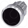 Imagem de Botao de pressao 22mm redondo metal alto brilho preto inscricao: O botao de pressao