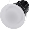 Imagem de Botao cogumelo 22mm redondo plastico preto 40mm