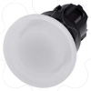 Imagem de Botao cogumelo 22mm redondo plastico preto 40mm