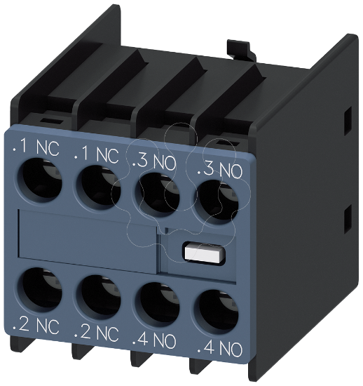 Imagem de Interruptor auxiliar 1NA+1NF, passagens de corrente:1NF, 1NA para contactores auxiliares/do motor S00/S0