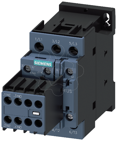 Imagem de Contactor, AC-3e, 9 A/4 kW/400V, 3 polos, AC 110V, 50/60Hz, 1NF, ligação com parafuso