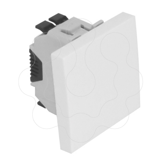 Imagem de BOTÃO BASCULANTE 2 MÓDULOS BRANCO MATE