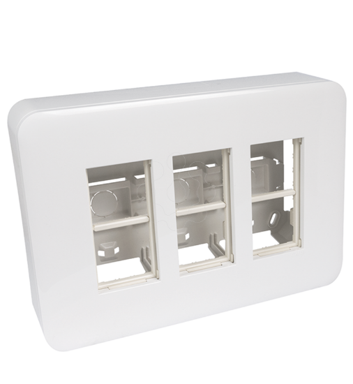 Imagem de Posto de trabalho saliente 3x4 mód branco