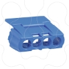 Imagem de Kaedra - Proteccao IP2 para barramento de isolamento - 4 furos - Azul