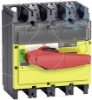Imagem de interruptor seccionador Interpact INV 630 3P punho vermelho/face frontal amarela