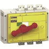 Imagem de switch disconnector Compact INS800 800A with red rotary handle and yellow front 3 poles
