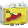 Imagem de switch disconnector Compact INS800 800A with red rotary handle and yellow front 3 poles