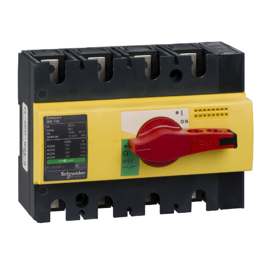 Imagem de interruptor seccionador Interpact INS100 - 4 polos - 100 A