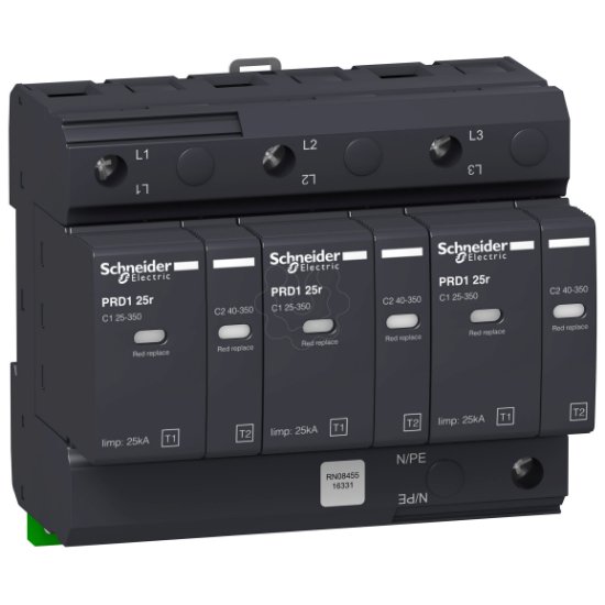 Imagem de Descarregador de sobretensoes PRD1 25r 3P Tipo 1+2