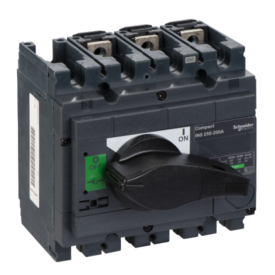 Imagem de interruptor seccionador Interpact INS250 - 200 A - 3 polos