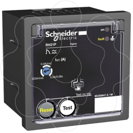 Imagem de Earth-leakage relay RH21P - 300 mA - 0.06 s - 415 V