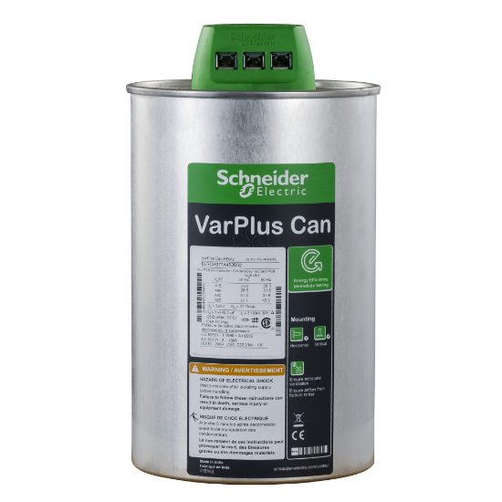 Imagem de VarPlus Can HDuty Capacitor - 37.7/45.2 kvar - 525 V - 50/60Hz